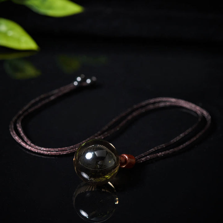 Buddha Stones White Crystal Pink Crystal Tiger Eye Smoky Quartz Protection Necklace Pendant - image 35