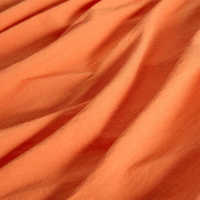 Buddha Stones Embroidery Geometry Half Sleeve Women's Midi Dress With Pockets - image 15