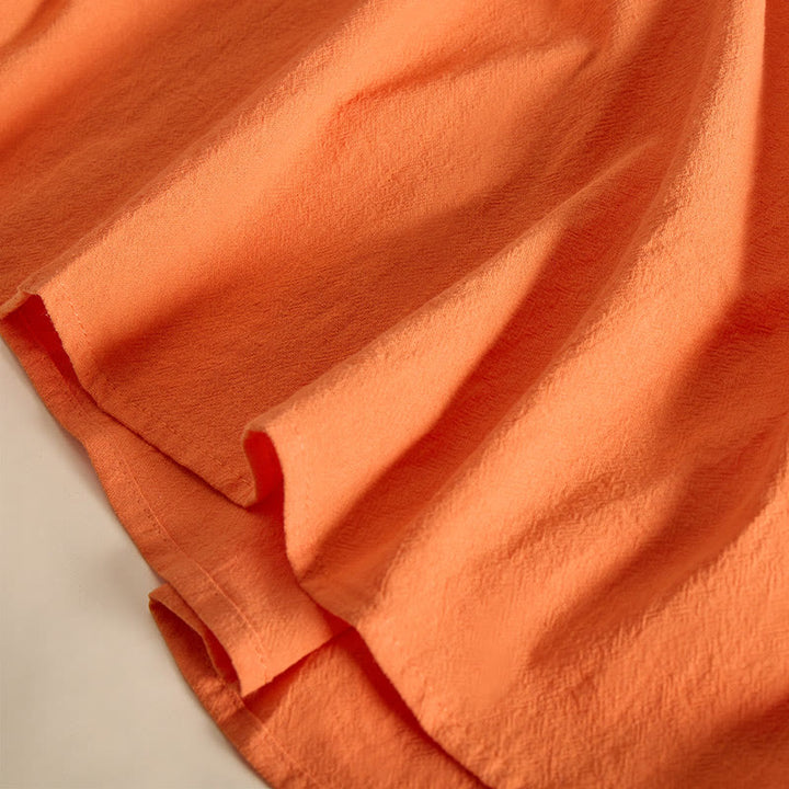 Buddha Stones Embroidery Geometry Half Sleeve Women's Midi Dress With Pockets - image 14