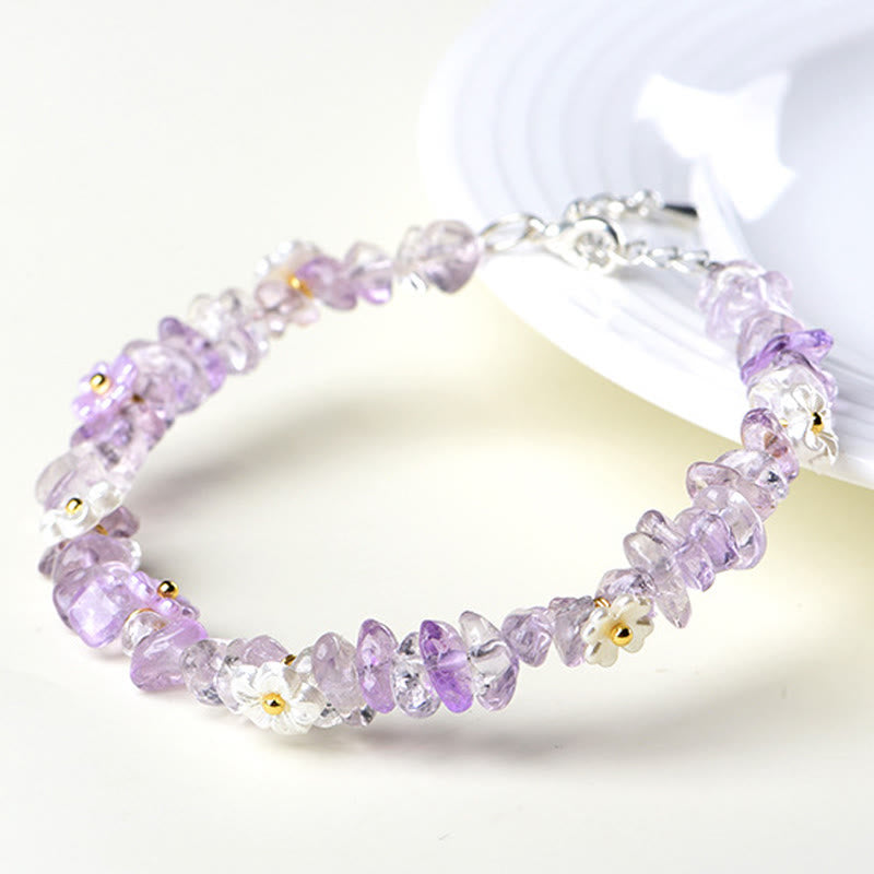 Buddha Stones Natural Aquamarine Peridot Strawberry Quartz Various Crystals Serenity Bracelet - image 42