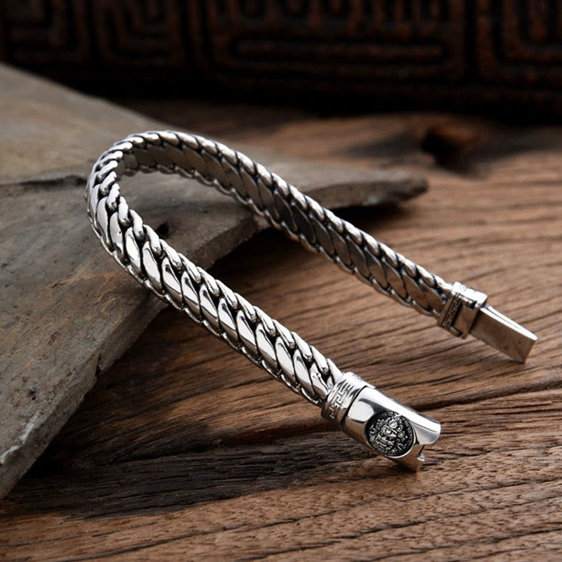 Buddha Stones Wide Chain Copper Braided Luck Cuban Bracelet - image 3