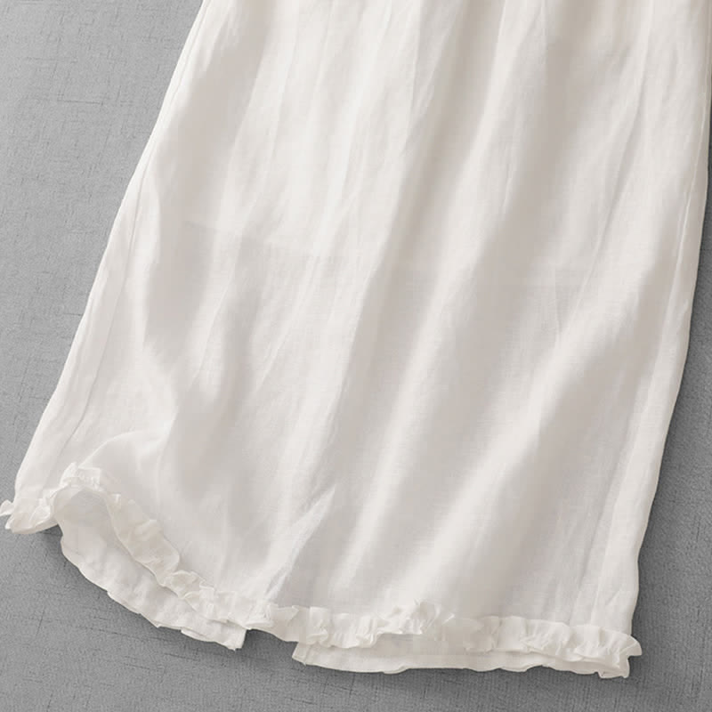 Buddha Stones Commute Elastic Waistband Pleated Hem Capri Length Women's Lined Skirt With Pockets - image 15