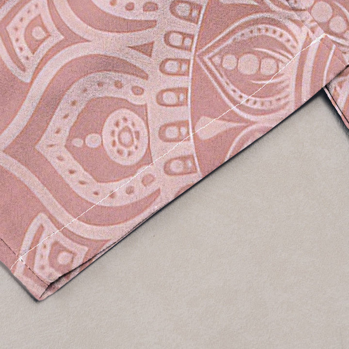 Buddha Stones Pure Cotton Mandala Pattern Women's Elastic Waist Pants With Pockets - image 4