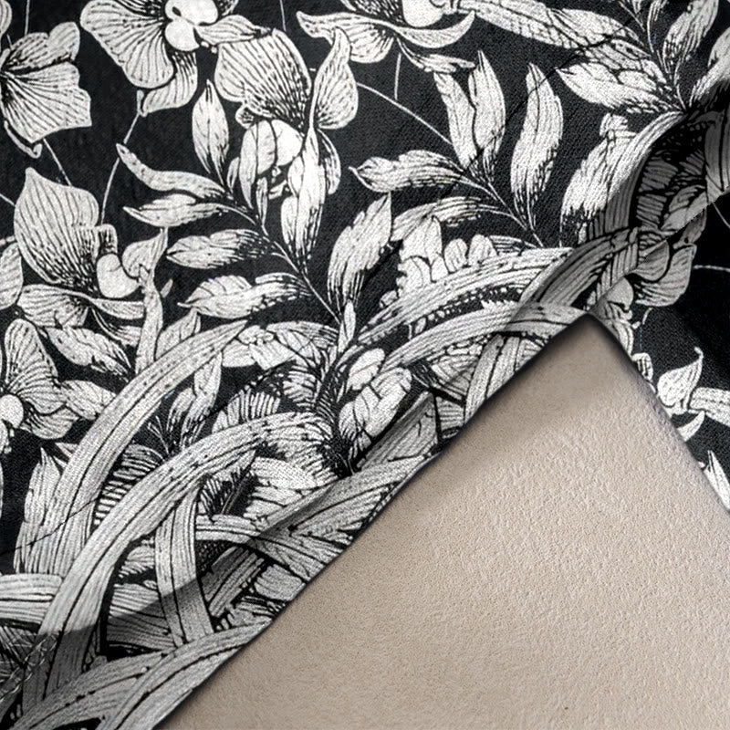 Buddha Stones Pure Cotton Flower Petal Pattern Women's Elastic Waist Pants With Pockets - image 10