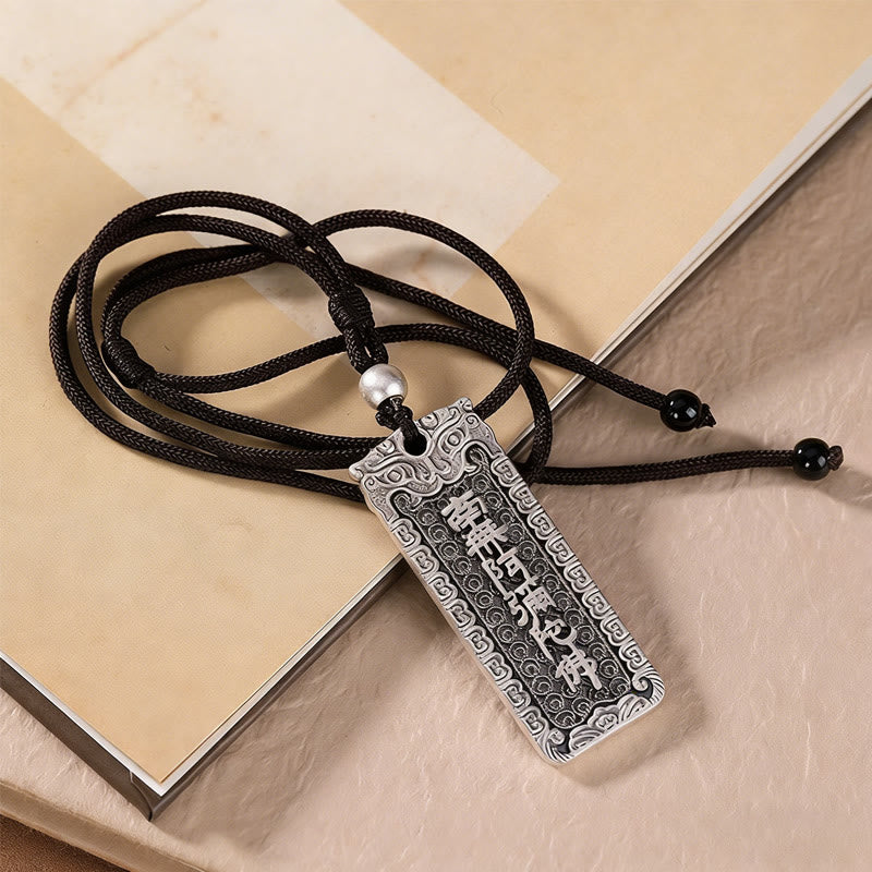 Buddha Stones Copper Namo Amitabha Om Mani Padme Hum Rope Wisdom Necklace Pendant - Namo Amitabha - image 6