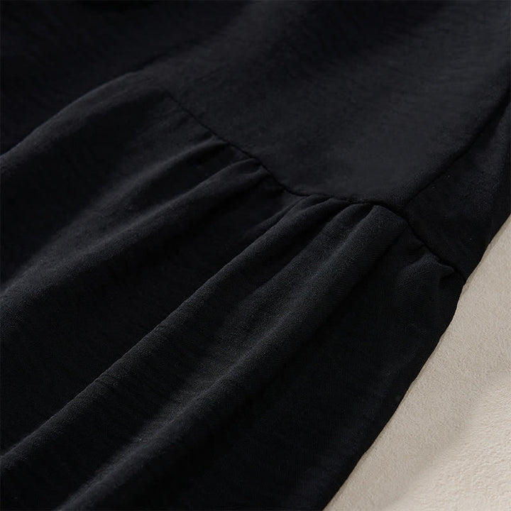 Buddha Stones Women's Summer High Elastic Waist Full Length Wide Leg Pants - image 7