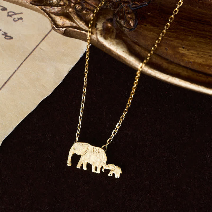 Buddha Stones "FOR DEAREST MOTHER" Elephant 925 Sterling Silver Necklace Pendants Includes Gift Message Card - image 2