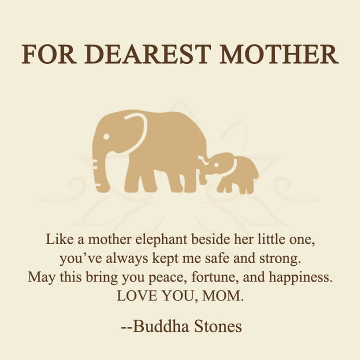 Buddha Stones "FOR DEAREST MOTHER" Elephant 925 Sterling Silver Necklace Pendants Includes Gift Message Card - image 5