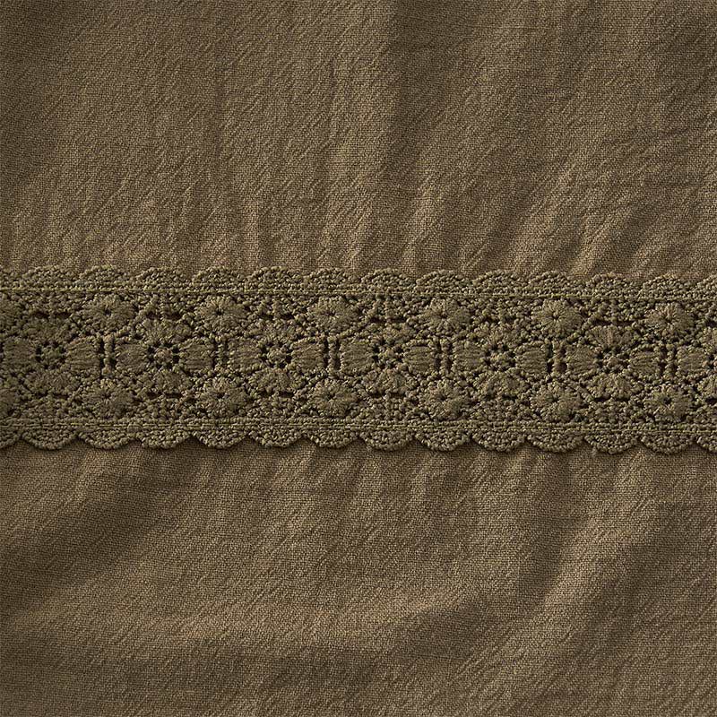 Buddha Stones Summer Retro Lace Patchwork Desgin High Waist Women's Tapered Capri Pants With Pockets - image 18