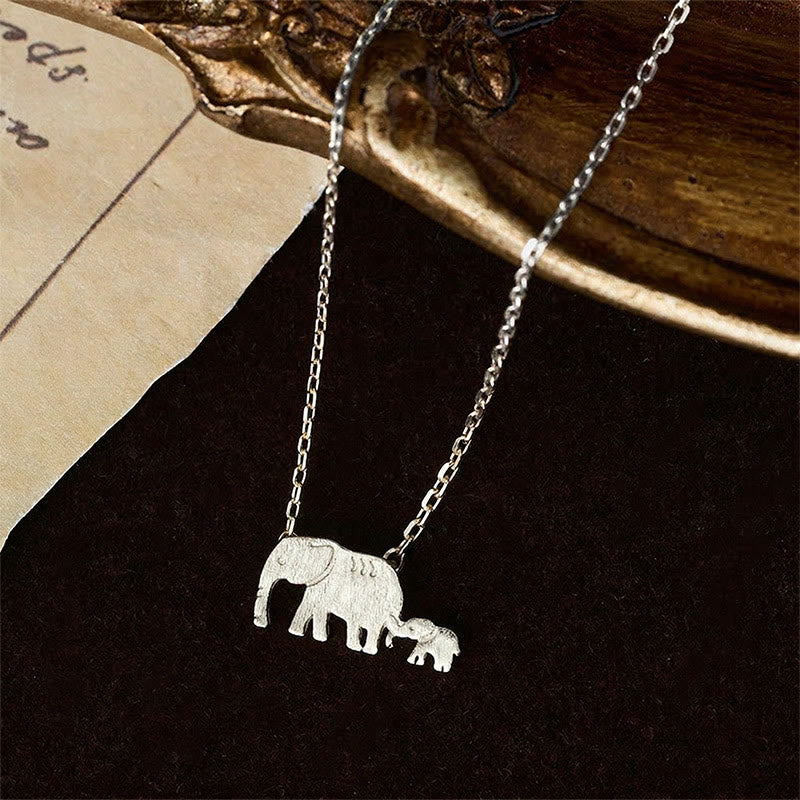 Buddha Stones "FOR DEAREST MOTHER" Elephant 925 Sterling Silver Necklace Pendants Includes Gift Message Card - image 12