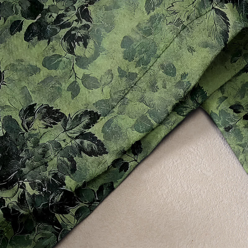 Buddha Stones Pure Cotton Rose Pattern Elastic Waist Drawstring Women's Pants With Pockets - image 2