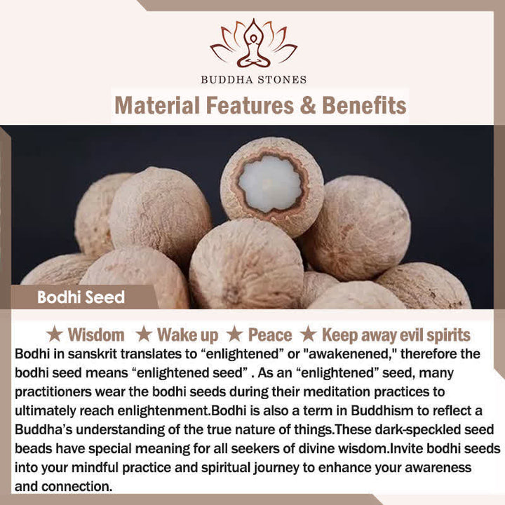 Buddha Stones White Bodhi Seed Bodhisattva Tara Hope Hand-Woven Ethnic 108 Bead Mala - image 5