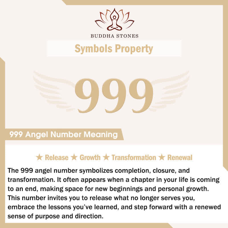 Buddha Stones "Wishing Closure and New Beginnings" 999 Angel Number Natural Black Obsidian Key Chain Hanging Decoration Includes Gift Message Card - image 7