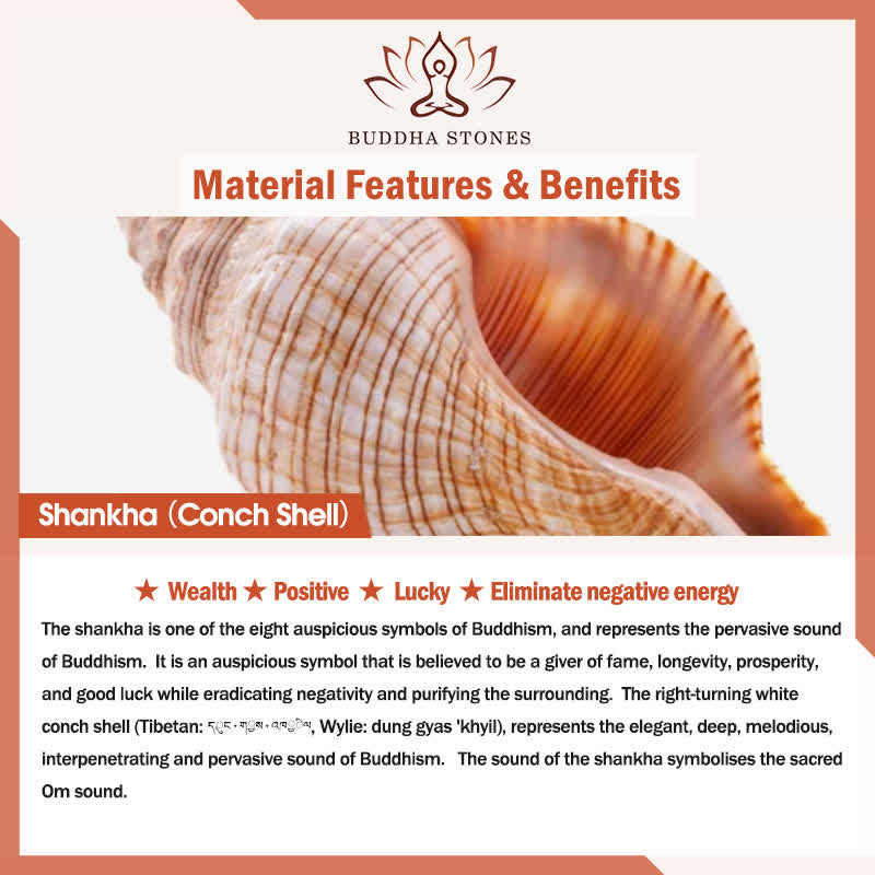 Buddha Stones Ceramic Shankha Purification Conch Shell Incense Burners - image 5