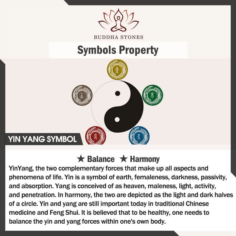 Buddha Stones Black Onyx Yin Yang Beads Balance Bracelet - image 5