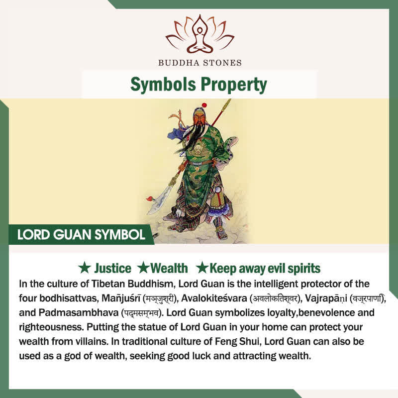 Buddha Stones Copper Lord Guan Grounding Protection Relief Pendant Necklace - image 6