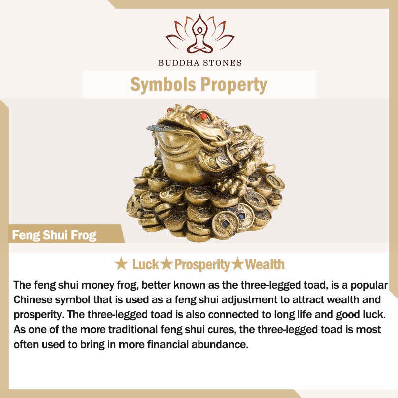 Buddha Stones Vintage Brass Feng Shui Frog Prosperity Adjustable Ring - image 5