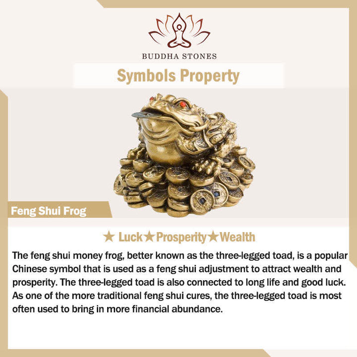 Buddha Stones Vintage Brass Feng Shui Frog Wealth Open Ring - image 5