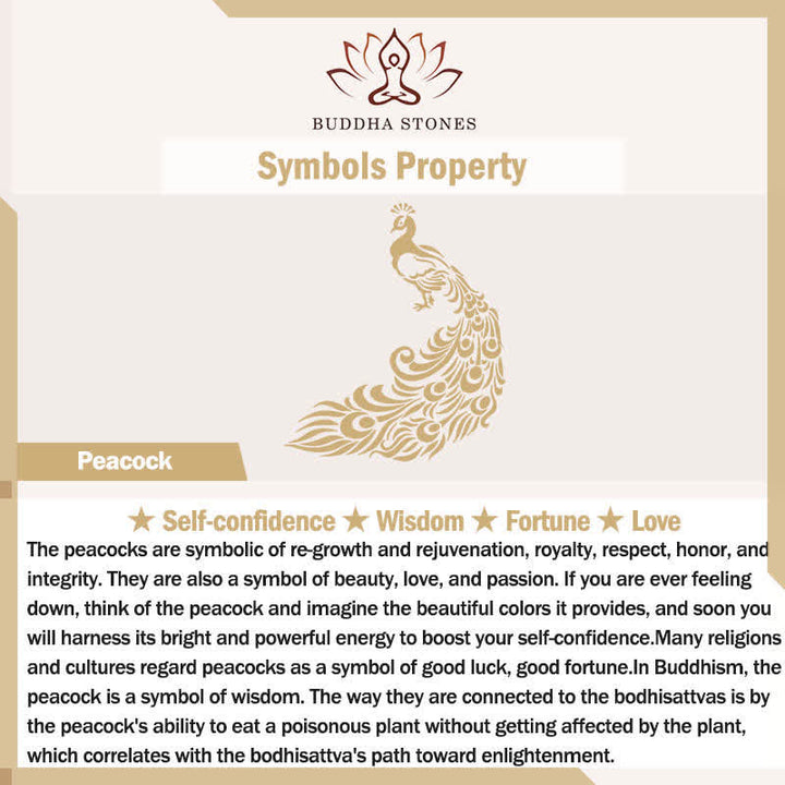 Buddha Stones Gold Plated Brass Peacock Self Confidence Necklace - image 5