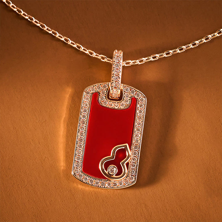 Buddha Stones Gourd Hollow Design Copper Protection Necklace Pendant - image 5