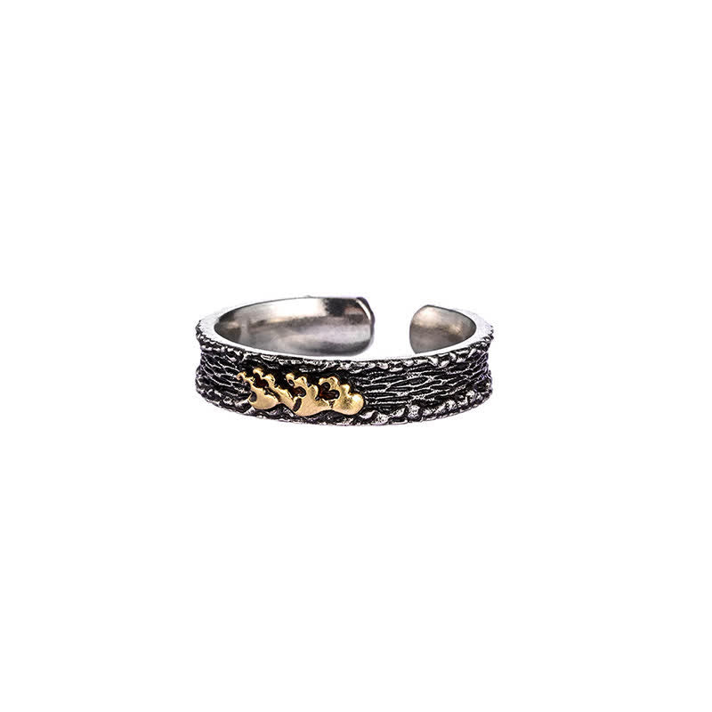 Buddha Stones Mount Everest Garuda Copper Adjustable Wisdom Ring - Water Ripples Pattern - image 10