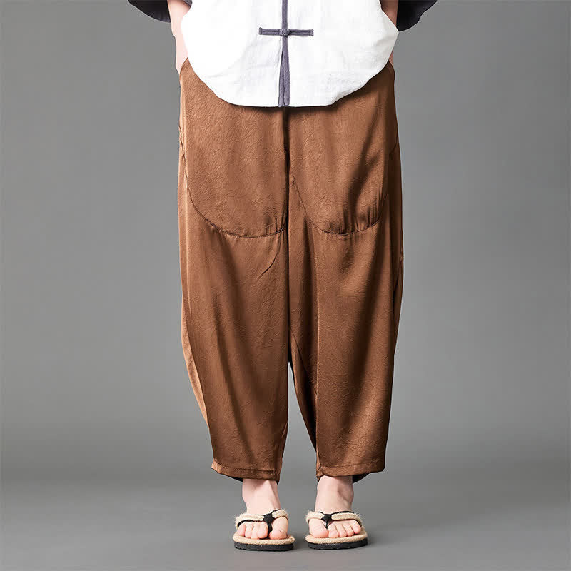 Buddha Stones Summer Casual Patch Pocket Solid Men's Harem Pants With Pockets - image 15