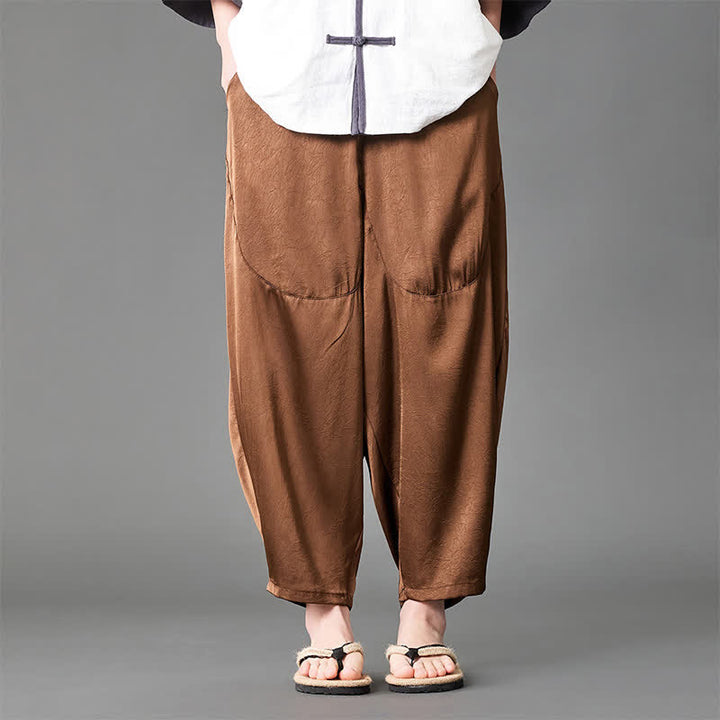 Buddha Stones Summer Casual Patch Pocket Solid Men's Harem Pants With Pockets - image 15