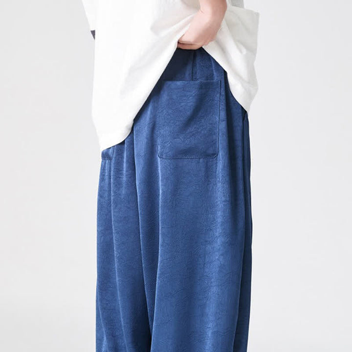 Buddha Stones Summer Casual Patch Pocket Solid Men's Harem Pants With Pockets - image 8