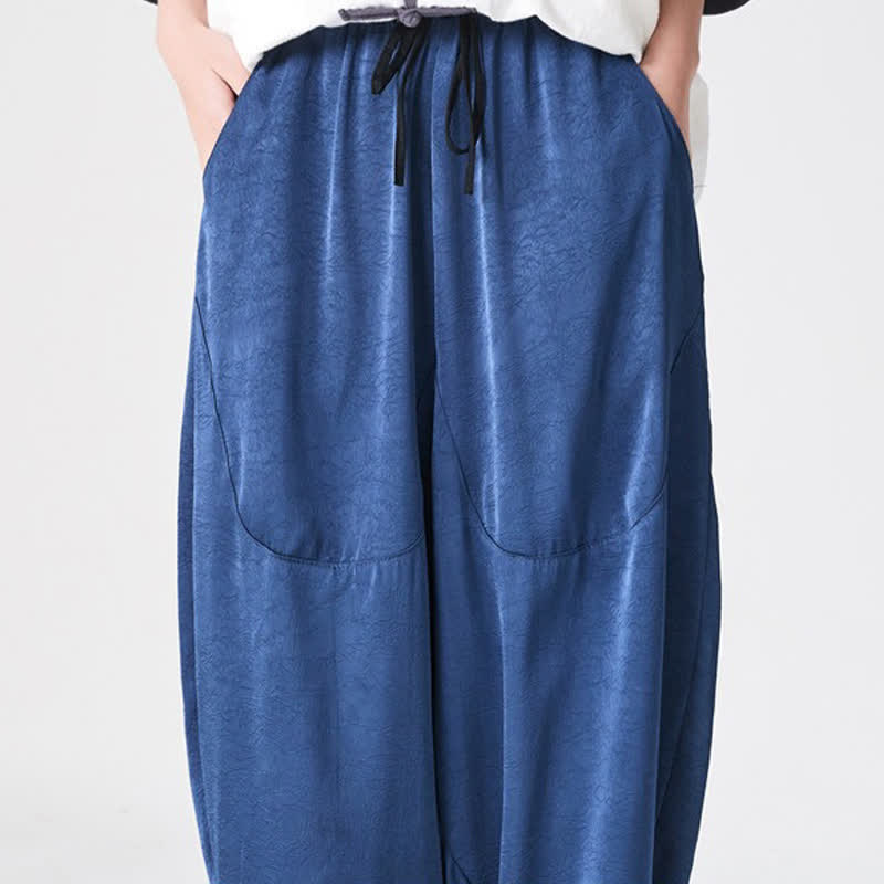 Buddha Stones Summer Casual Patch Pocket Solid Men's Harem Pants With Pockets - image 9