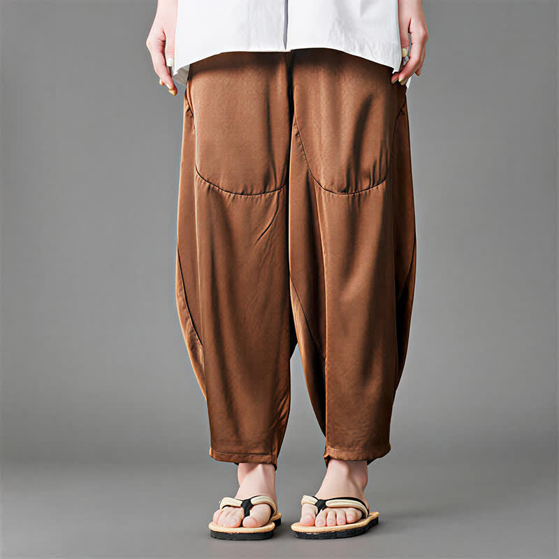 Buddha Stones Summer Casual Patch Pocket Solid Men's Harem Pants With Pockets - image 14