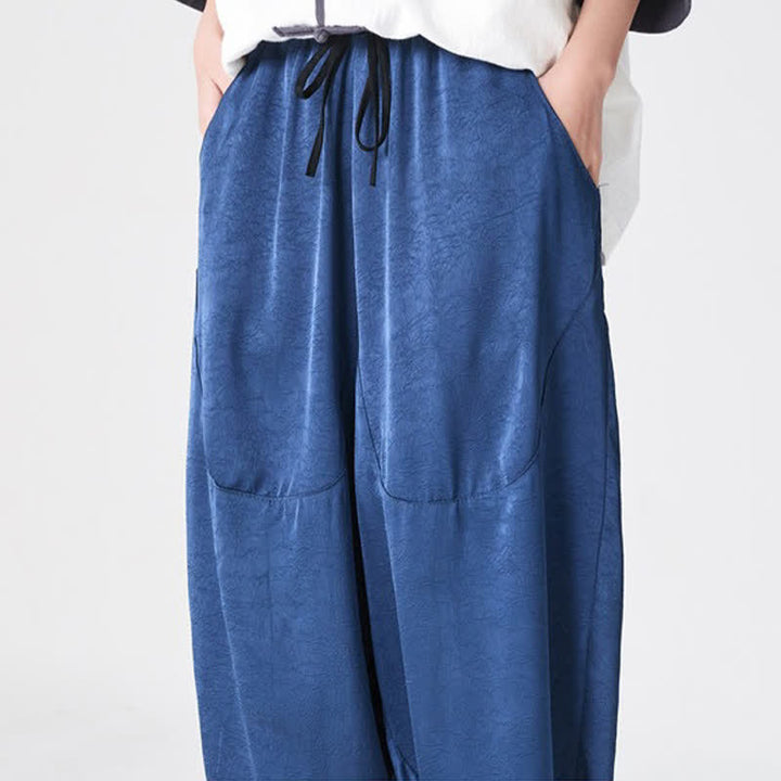 Buddha Stones Summer Casual Patch Pocket Solid Men's Harem Pants With Pockets - image 10