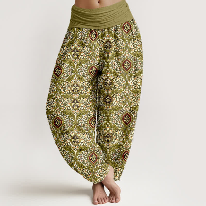 Wais Patterns Buddha Stones Pure Cotton Paisley Diamond Pattern Women's Elastic Wais ...