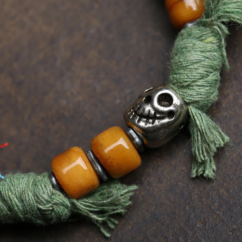 Buddha Stones Copper Buddha Amitabha Braided Rope Serenity Bracelet - image 8