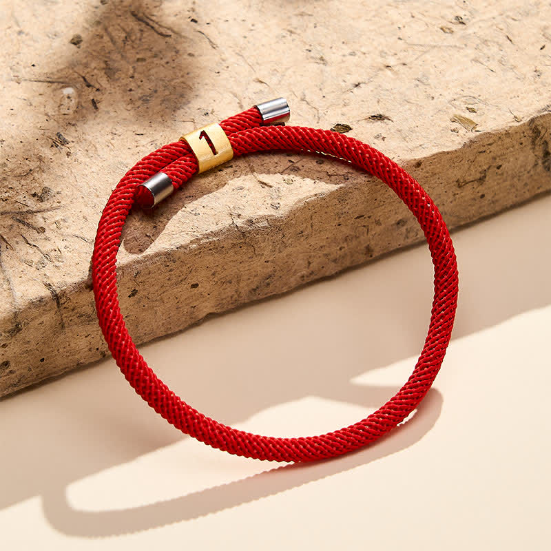 Buddha Stones Single-Digit Angel Numbers Adjustable String Protection Bracelet - image 8