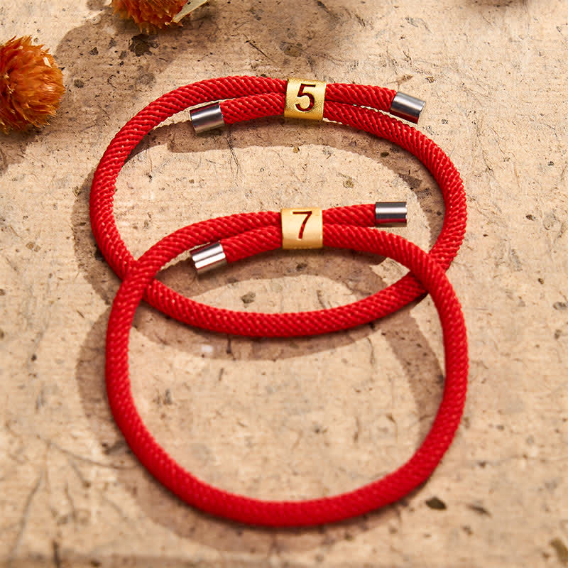 Buddha Stones Single-Digit Angel Numbers Adjustable String Protection Bracelet - image 26