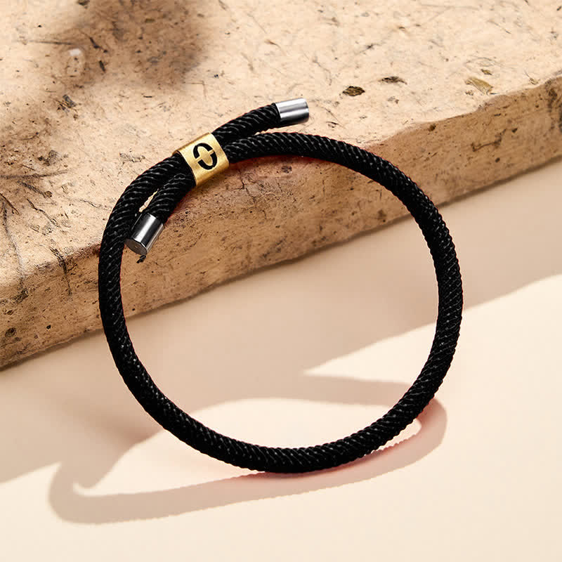 Buddha Stones Single-Digit Angel Numbers Adjustable String Protection Bracelet - Black Rope(Wrist Circumference: 15-23cm) - 0 - image 27