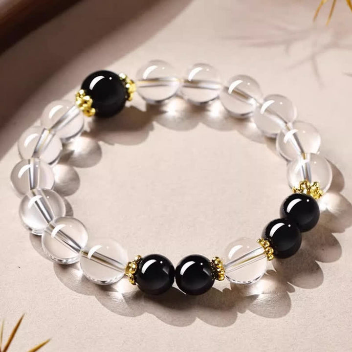 Buddha Stones Natural Clear Quartz Beaded Healing Bracelet - image 2