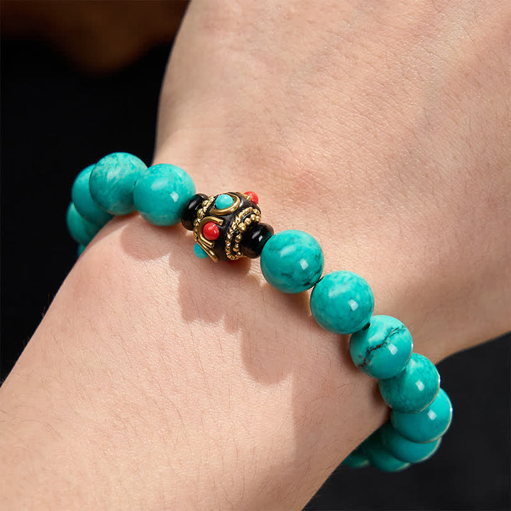 Buddha Stones Tibetan Turquoise Protection Bracelet - image 5