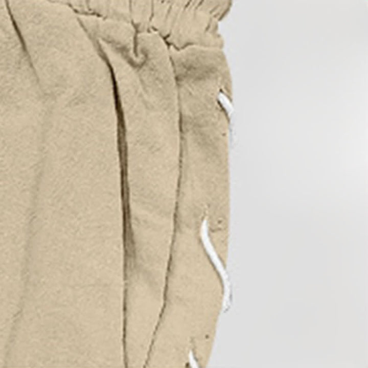 Buddha Stones Summer Casual Drawstring Side Slit Solid Men's Straight Leg Pants With Pockets - image 6
