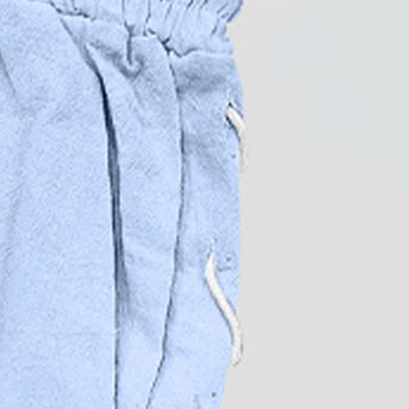 Buddha Stones Summer Casual Drawstring Side Slit Solid Men's Straight Leg Pants With Pockets - image 23