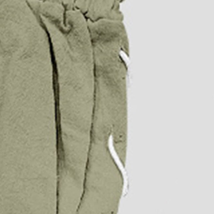 Buddha Stones Summer Casual Drawstring Side Slit Solid Men's Straight Leg Pants With Pockets - image 31