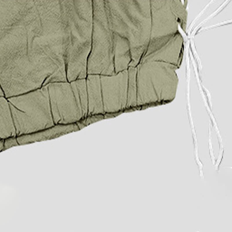 Buddha Stones Summer Casual Drawstring Side Slit Solid Bermuda Shorts Men's Straight Leg Pants With Pockets - image 33