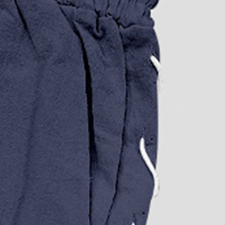 Buddha Stones Summer Casual Drawstring Side Slit Solid Men's Straight Leg Pants With Pockets - image 47