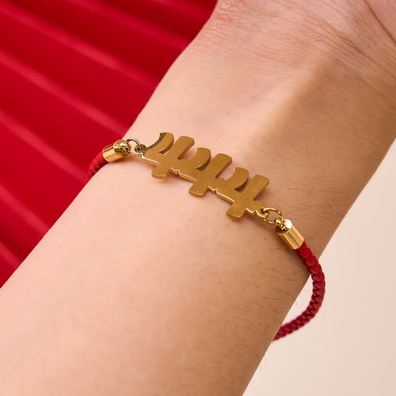 Buddha Stones Angel Numbers Titanium Steel Adjustable String Faith Bracelet - image 15