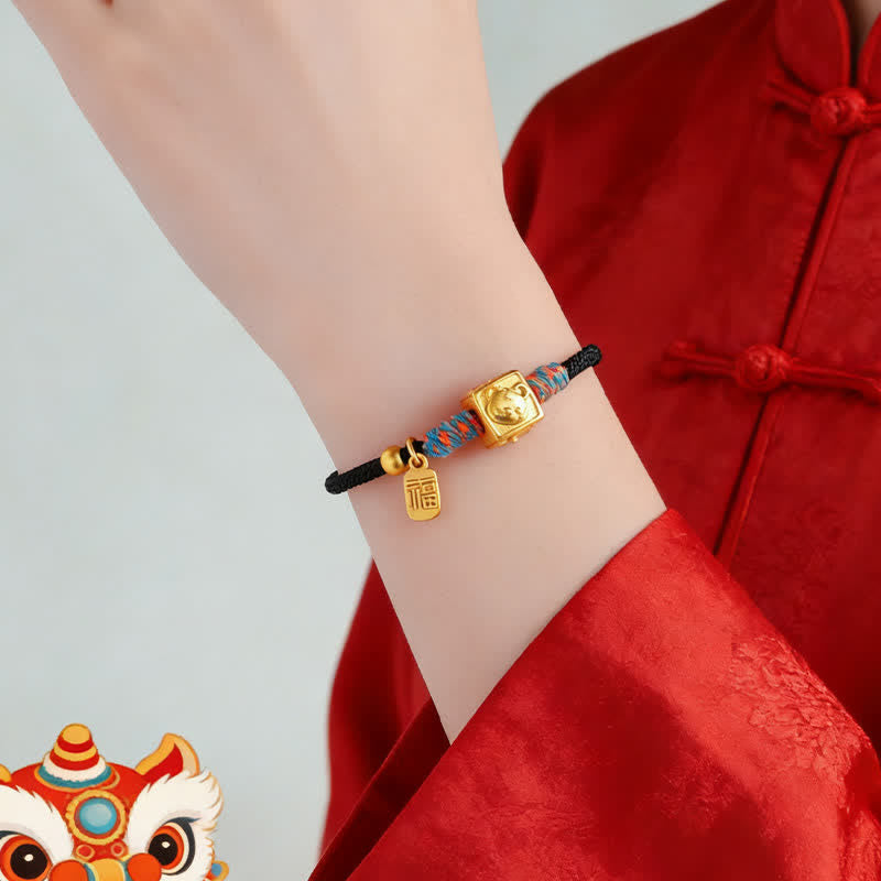 Buddha Stones Handmade Red String Chinese Zodiac Luck Fu Charm Bracelet - image 19