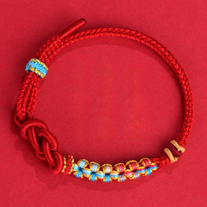 Buddha Stones Hand-Woven Red String Chinese Knotting Luck Bracelet - Chinese Knotting(Luck ♥ Wealth) - Red String(Protection♥Luck) - image 0