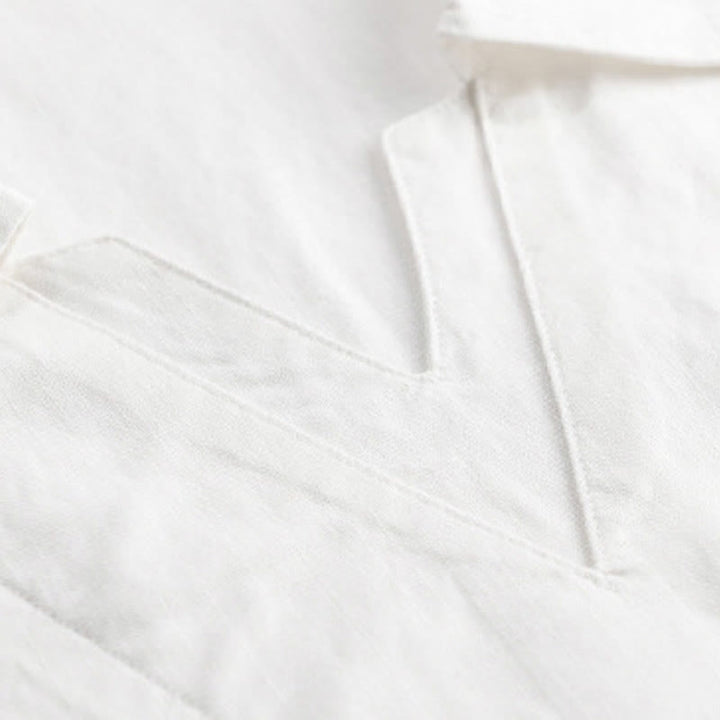 Buddha Stones Summer Casual Minimalist Solid Men's Shirts - image 10