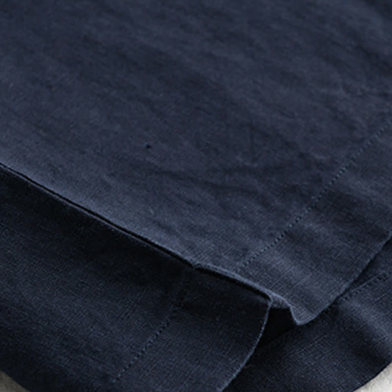Buddha Stones Summer Casual Minimalist Solid Men's Shirts - image 8