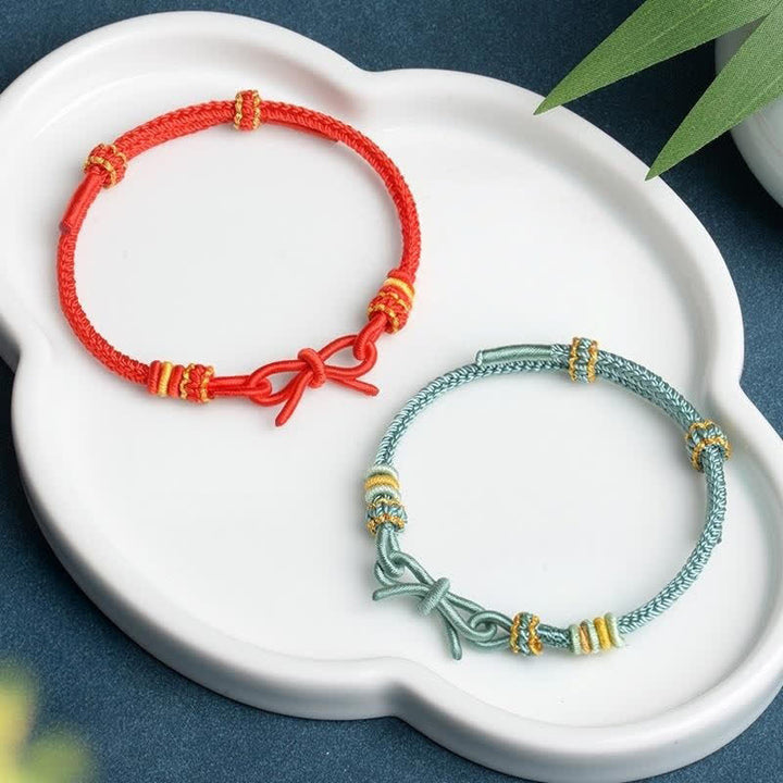 Buddha Stones Hand Woven Butterfly Luck Adjustable Braided Cord Bracelet - image 8