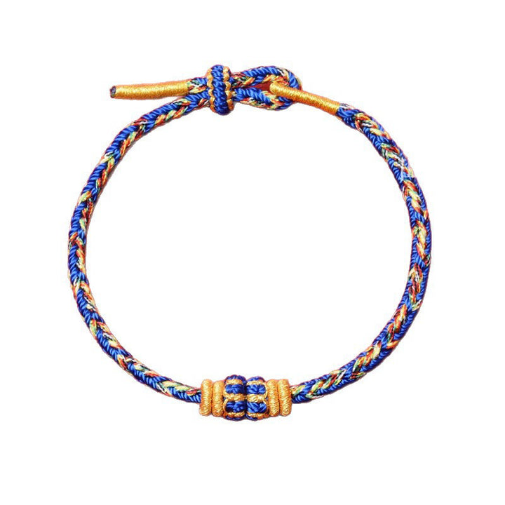 Buddha Stones Koi Fish Luck Hand-Woven String Bracelet - image 10